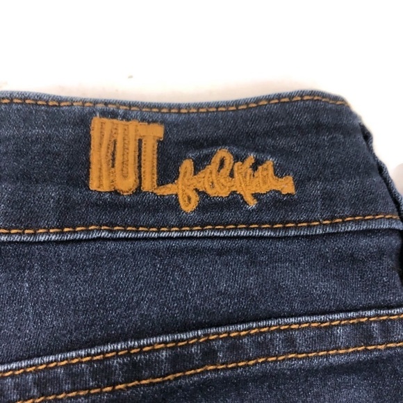 KUT From The Kloth Nicole High Rise Dark Wash Bootcut Blue Denim Jeans - Picture 10 of 12